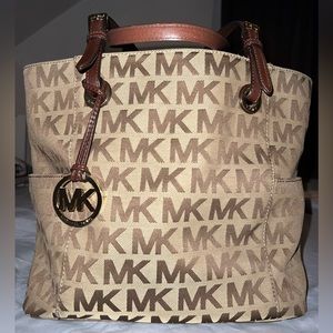 Michael Kors Logo Tote with matching wallet